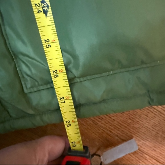 Vtg CAMEL Men's Goose Down Feathers Puffer Jacket Zip/Snap Pocket Size M hooded - Picture 13 of 14